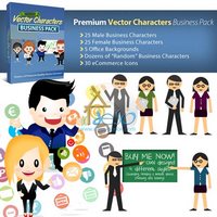 Premium Vector Cartoons Business Pack